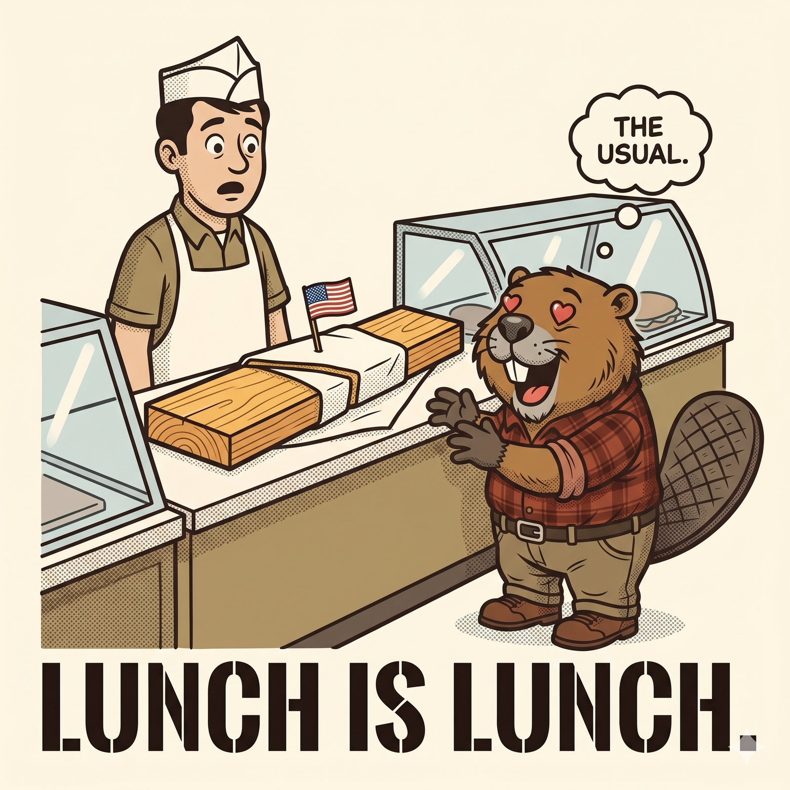 Lunch is lunch.